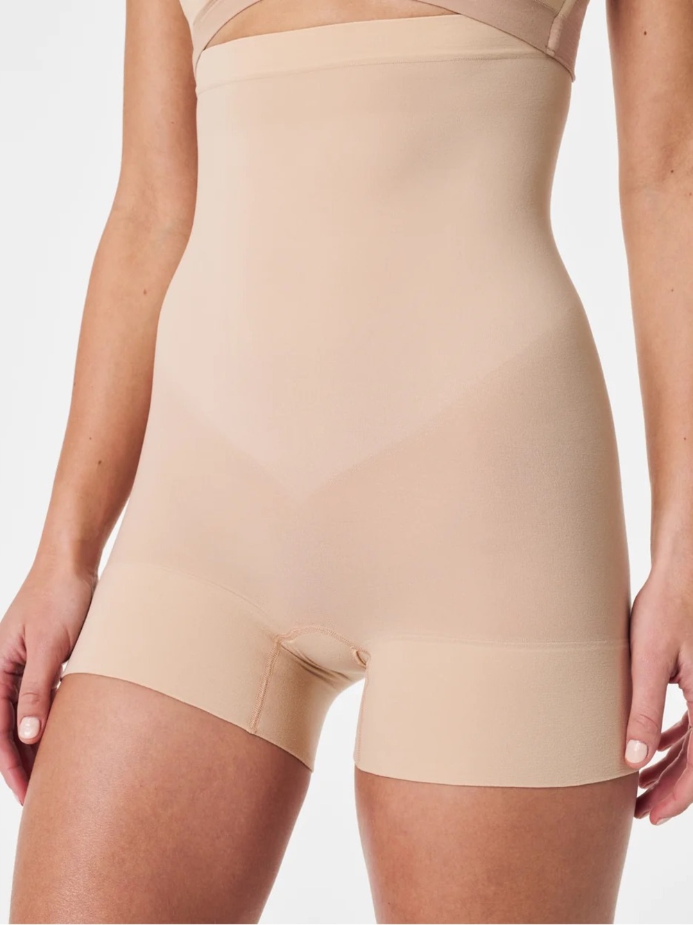 NWT Spanx SPANXsculpt® Seamless Power High-Waisted Shorty in Soft Nude